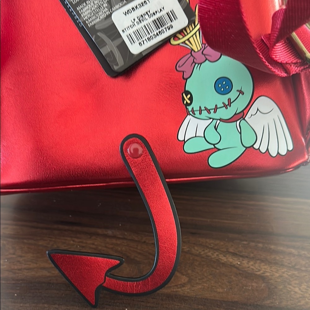 Loungefly Disney Stitch Devil Double Strap Mini Backpack NWT​ - Picture 4 of 6